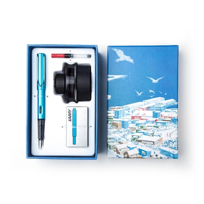 凌美（LAMY） 德國(guó)凌美LAMY鋼筆狩獵者恒星禮盒 套裝 恒星鋼筆太平洋藍(lán)