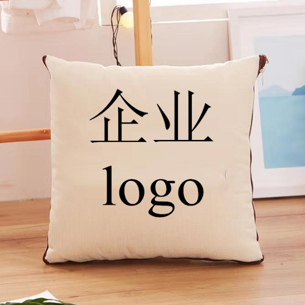 北歐樹(shù)葉風(fēng)格棉麻抱枕可定制logo來(lái)圖diy印花靠墊