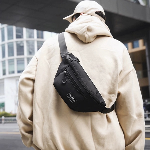 休閑時尚胸包男女運動通勤單肩包時尚百搭大容量斜挎包新款手機包